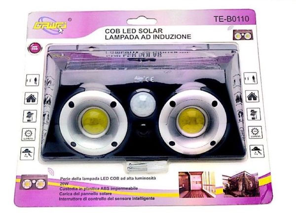 Driwei cob led solarna indukkcijska svjetiljka 20w 1000LM Model TE-B0110 BL