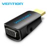 ADAPTER HDMI MUŠKI NA VGA ŽENSKI + AUDIO 3.5 mm ŽENSKI VENTION AIDB0 CRNI