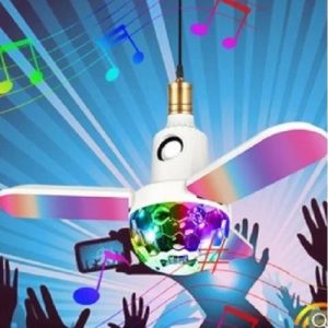 Glazbena LED lampa s tri svijetleće lopatice (na daljinski) E27