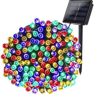 Božićne solarne lampice-višebojne