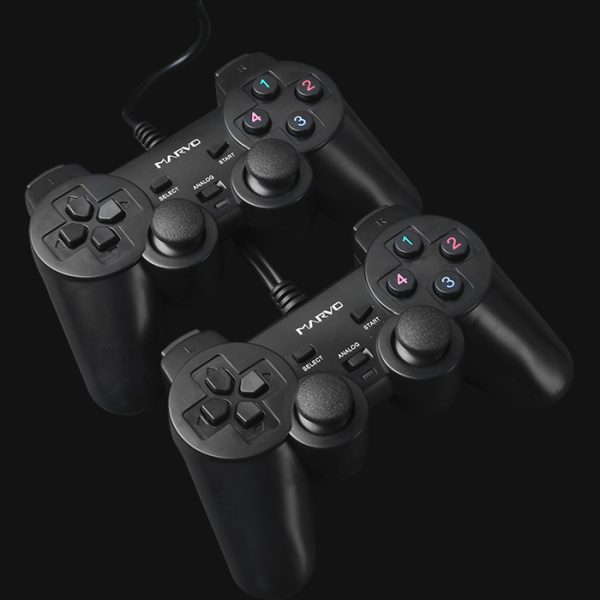 KONTROLER PC DOUBLESHOCK MARVO GT-007 CRNI 2 KOM