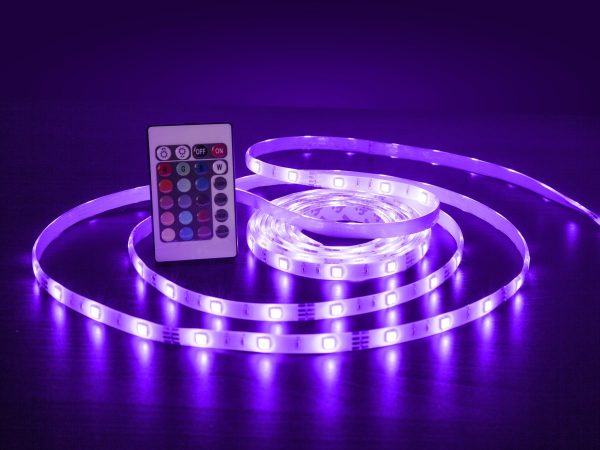 LED fleksibilna traka samoljepiva 5m komplet NA DALJINSKI - Slika 11