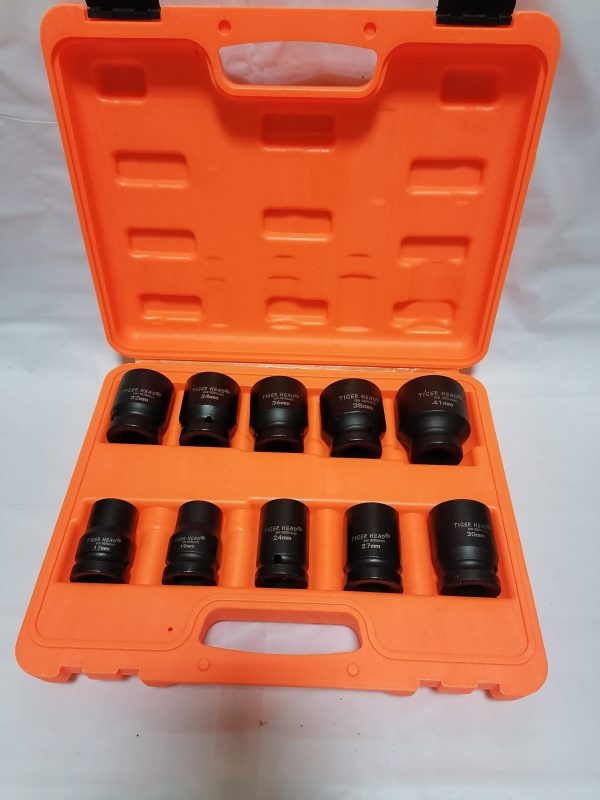 SET KALJENIH UDARNIH EXTRA JAKIH GEDORA 3/4, 17MM-41MM.MARKE TIGER HEAD DIN GERMANY - Slika 2