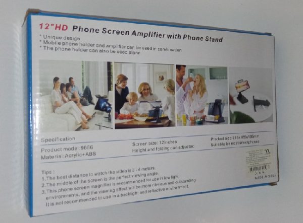 12-inčni sklopivo povećalo 3D HD pojačalo sa držačem za mobitel - Slika 5