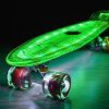 Dječji skateboard prozirni sa svjetlećom daskom i svjetlećim kotačima - Slika 2