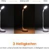 LED LAMPA Glisteny stolna svjetiljka na USB punjiva - Slika 2