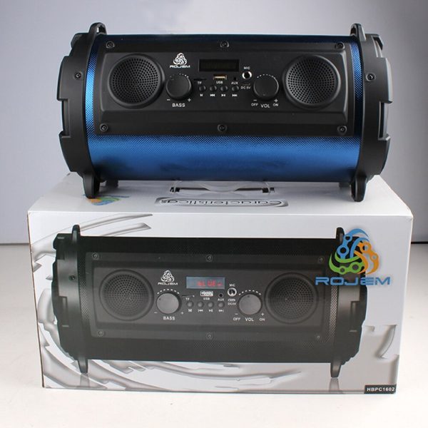 Wireless Bluetooth Speaker Rojem-1602 Super Bass Subwoofer Stereo - Slika 2