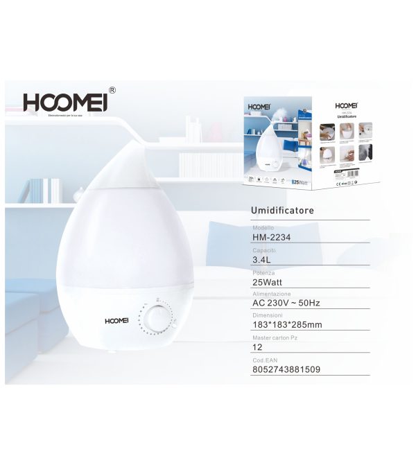 Ovlaživač Hoomei model HM-2234 - Slika 3