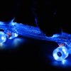Dječji skateboard prozirni sa svjetlećom daskom i svjetlećim kotačima - Slika 6
