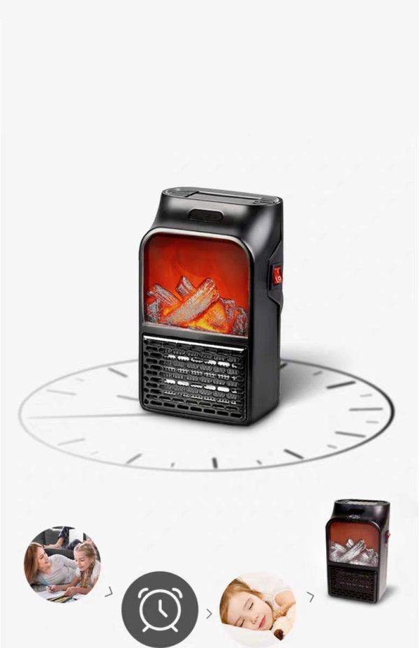 Mini grijalica s LCD prikazom kamina 1000 W - Slika 4