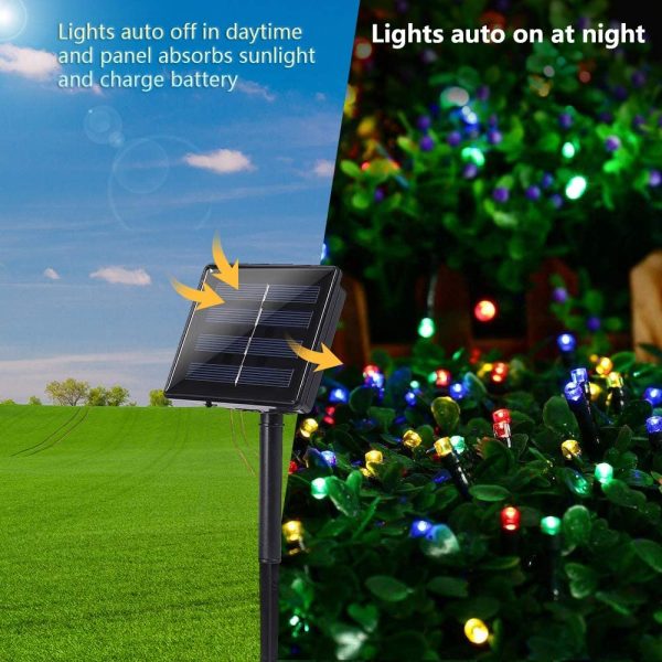 Božićne solarne lampice-višebojne - Slika 6