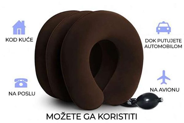 Neck comfort– Jastuk za Opuštanje vrata na napuhavanje - Slika 7
