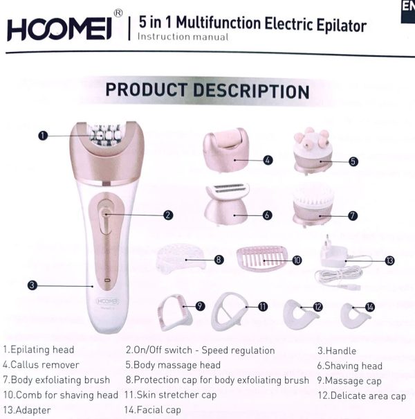 5 u 1 multi funkcionalni epilator - Slika 7