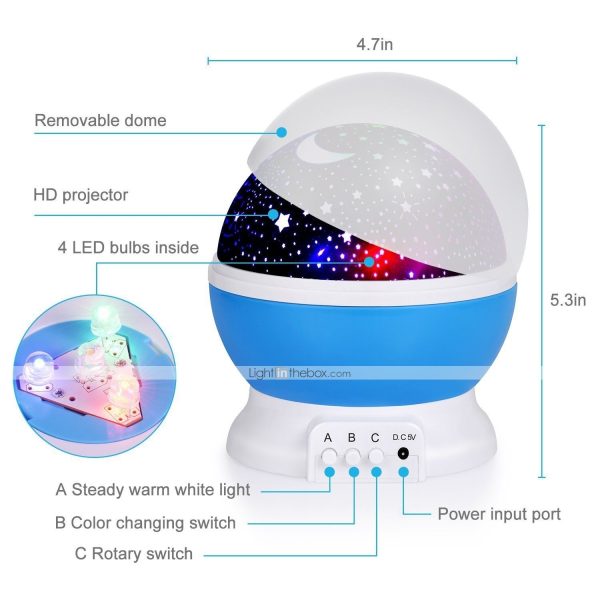 Zvjezdano nebo LED projektor lampa Star Master - Slika 5