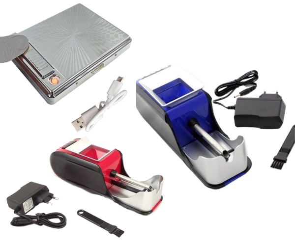 Električna Mašinica + Tabakera s upaljačem na usb punjenje