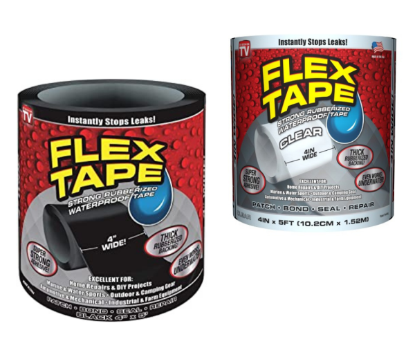 Flex traka gumirana vodootporna traka, 4 inča (SET 3 KOMADA)