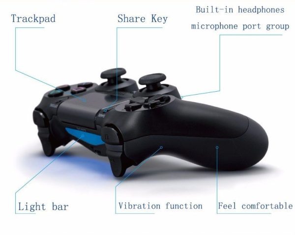 KONTROLER +CLASS BEŽIČNI BLUETOOTH EG-C2075B ZA PS4 CRNI - Slika 4