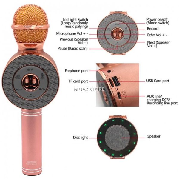 Karaoke mikrofon model WS-668 - Slika 2