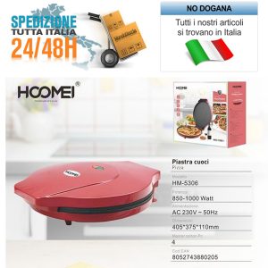 Pizza Maker 1000W Ukusna pizza spremna za 15 minuta (od vatrostalnog kamena)