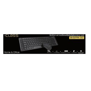 SET BEŽIČNI TIPKOVNICA +CLASS ST-MKB699W+MIŠ 363