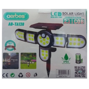Solarna zglobna lampa na senzor za vrt