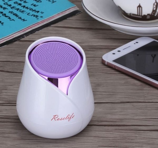 ZVUČNIK PRIJENOSNI BEŽIČNI BLUETOOTH ROSE LJUBIČASTI